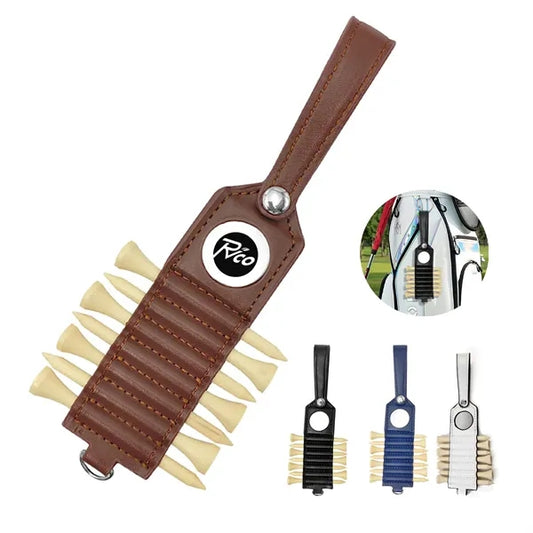 Leather Golf Tee Holder and Ball Marker
