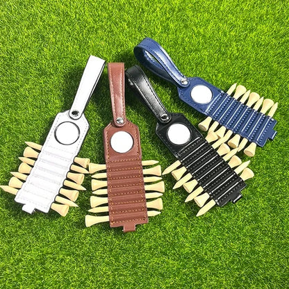 Leather Golf Tee Holder and Ball Marker