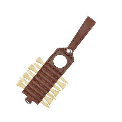 Leather Golf Tee Holder and Ball Marker
