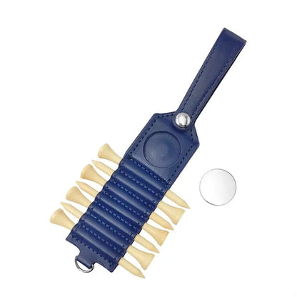 Leather Golf Tee Holder and Ball Marker
