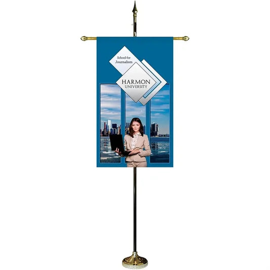 30" x 48" Premium Gonfalon 8' Kit / Straight Cut