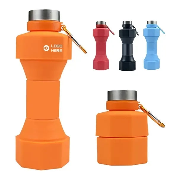 22oz Collapsible Dumbbell Silicone Bottle