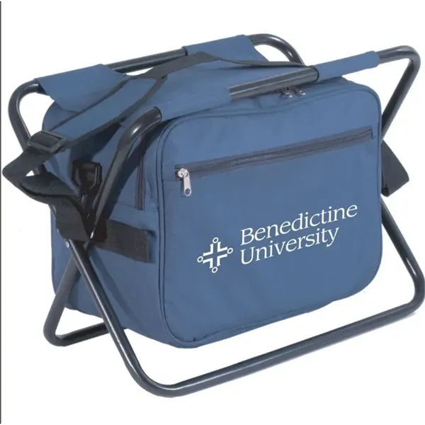 Portable Insulated Folding Cooler Stool for Outdoor Events