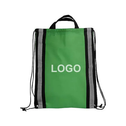 Bulk Reflective Drawstring Backpack - 4