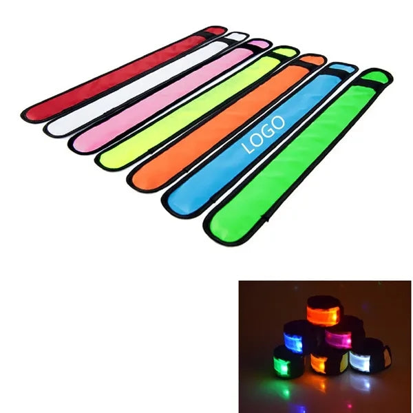 LED Light Up Band Slap Bracelets