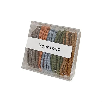 50pcs Soft Polyester Hair Ties