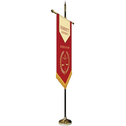 30" x 48" Premium Gonfalon 7' Kit / V-Cut / Fringe