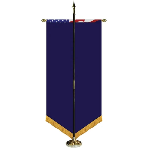 36" x 72" Premium Gonfalon 7' Kit / V-Cut / Fringe