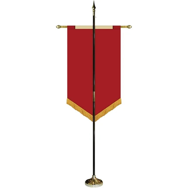 30" x 48" Premium Gonfalon 8' Kit / V-Cut / Fringe
