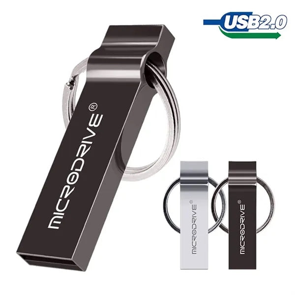 Metal USB 2.0 Flash Drive Keychain