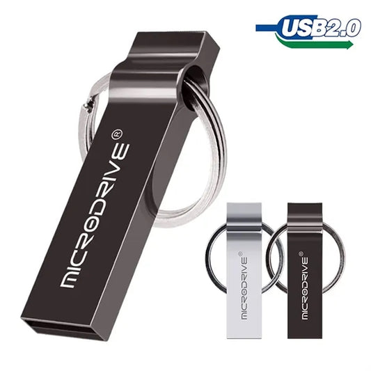 Metal USB 2.0 Flash Drive Keychain