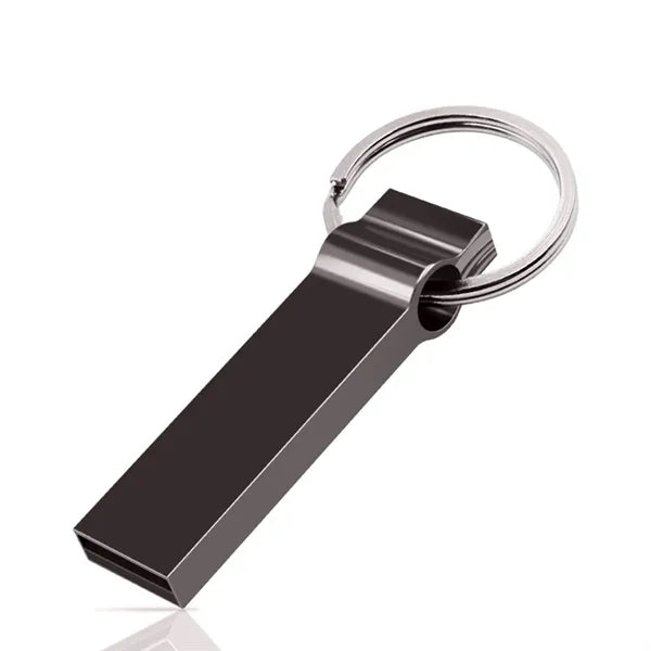 Metal USB 2.0 Flash Drive Keychain
