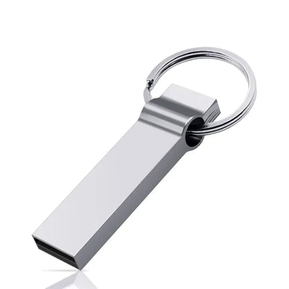 Metal USB 2.0 Flash Drive Keychain