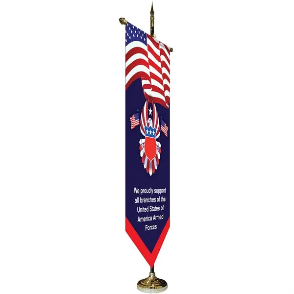 36" x 72" Premium Gonfalon 7' Kit / V-Cut