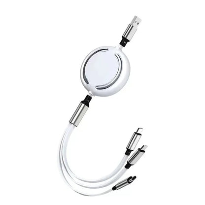 3-In-1 Retractable Usb Multi Charging Cable