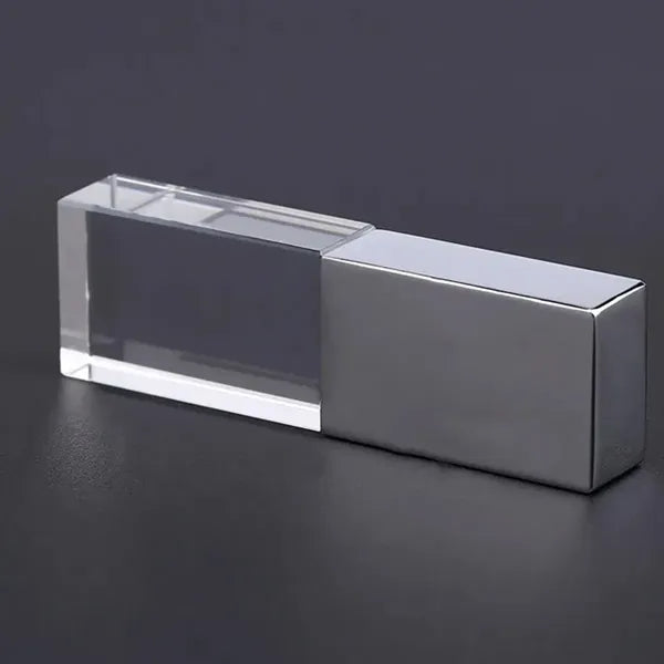 Rectangular crystal USB flash drive