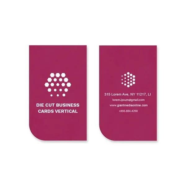 Die-Cut Business Cards - Vertical