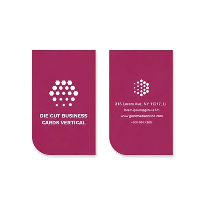 Die-Cut Business Cards - Vertical