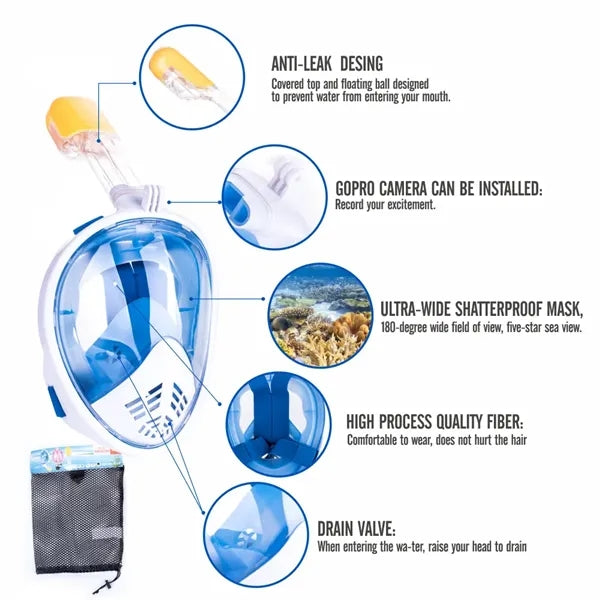 Full Face Snorkel Diving Mask