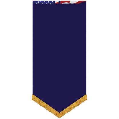 Premium Gonfalon V-cut Banner with Fringe