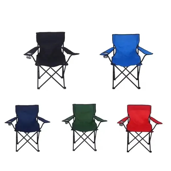 Folding Chair Camping Portable Backrest Armrests