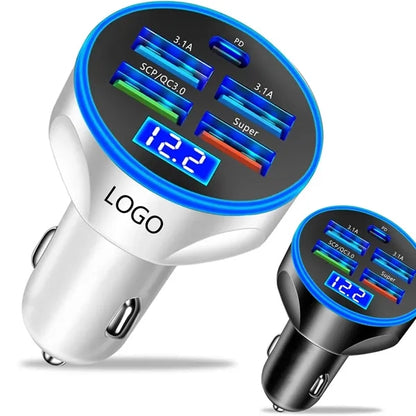 5 Port USB Car Charger