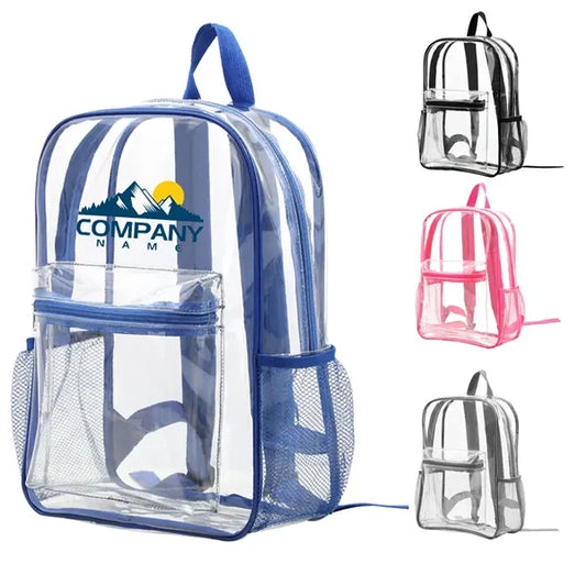 16" PVC Waterproof Clear Backpack