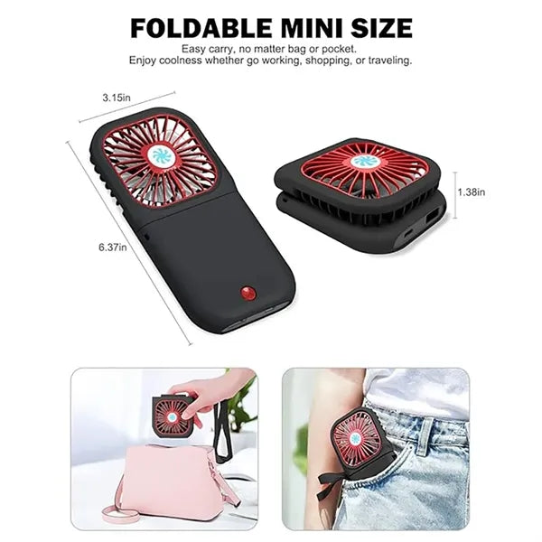 3000mAh Power Bank Hanging Neck Fans