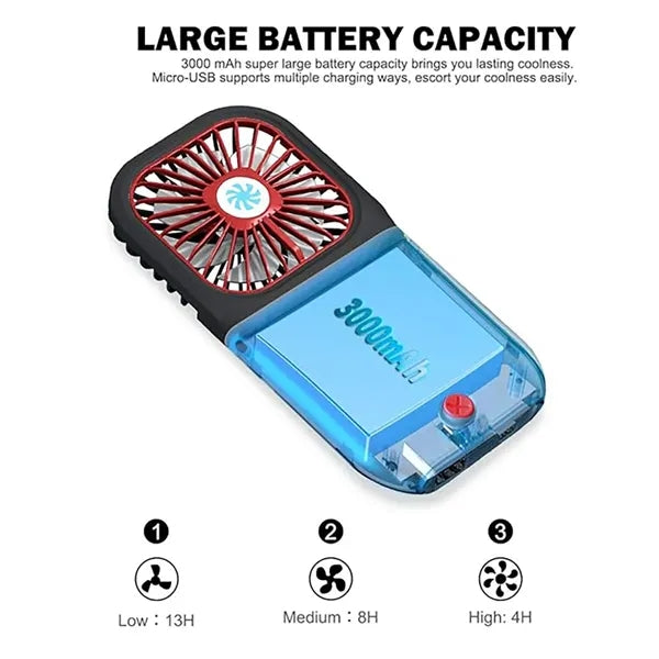 3000mAh Power Bank Hanging Neck Fans