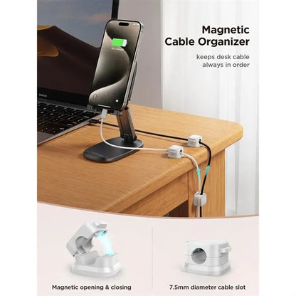 Magnetic Cable Clips  Smooth Adjustable Cord Holder