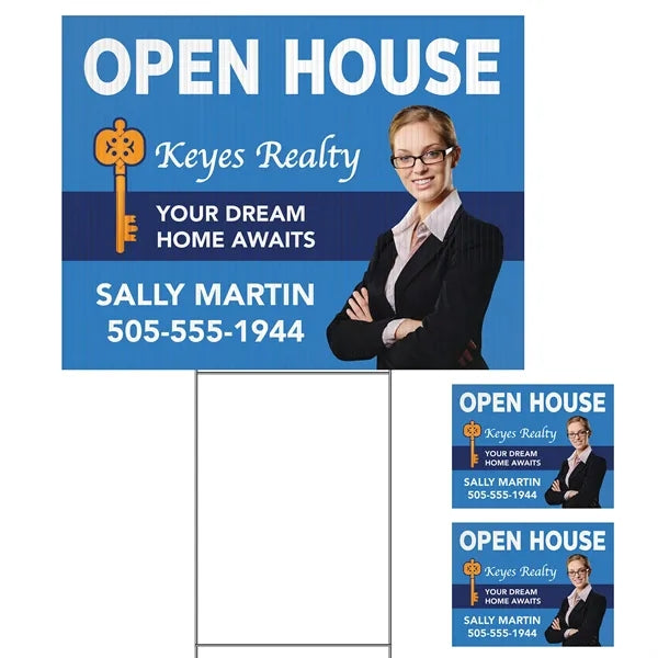 Medium Corrugated Yard Sign - Full Color - 2 Sides