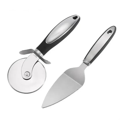 Pizza Cutter Wheel Pie Serve Set