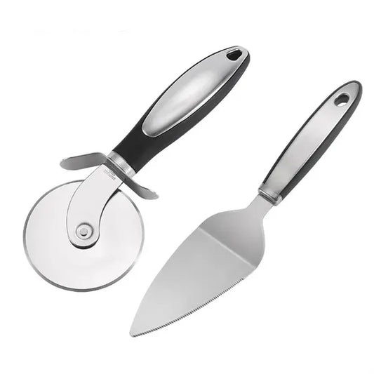 Pizza Cutter Wheel Pie Serve Set