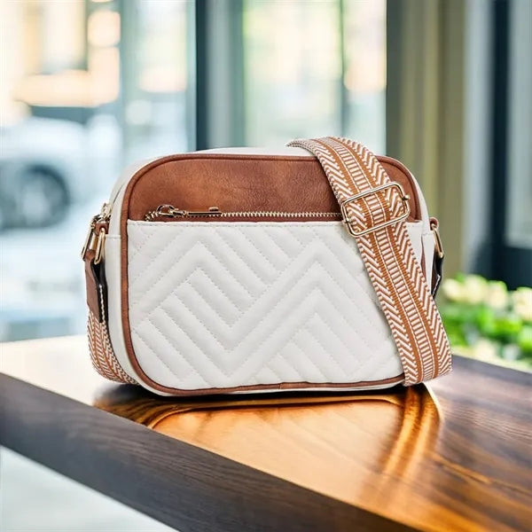 Vintage Quilted Crossbody Bag