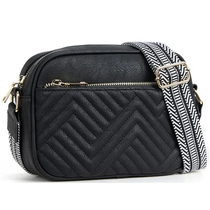 Vintage Quilted Crossbody Bag
