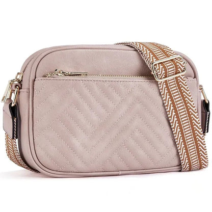 Vintage Quilted Crossbody Bag