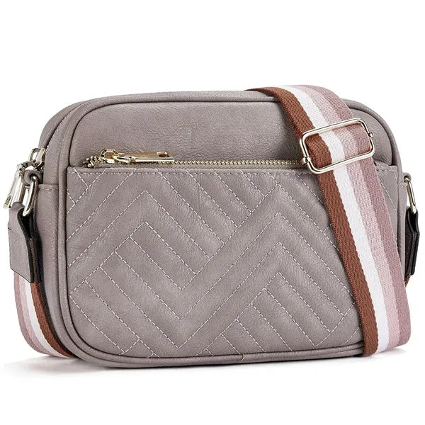 Vintage Quilted Crossbody Bag