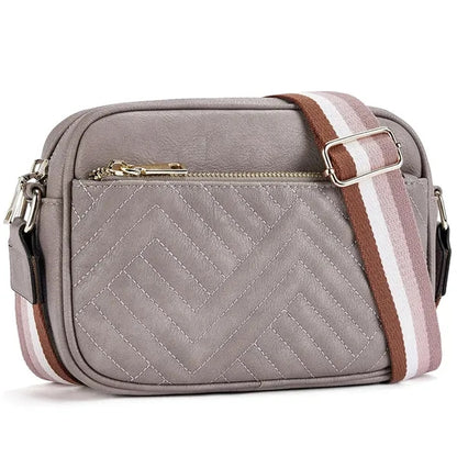 Vintage Quilted Crossbody Bag