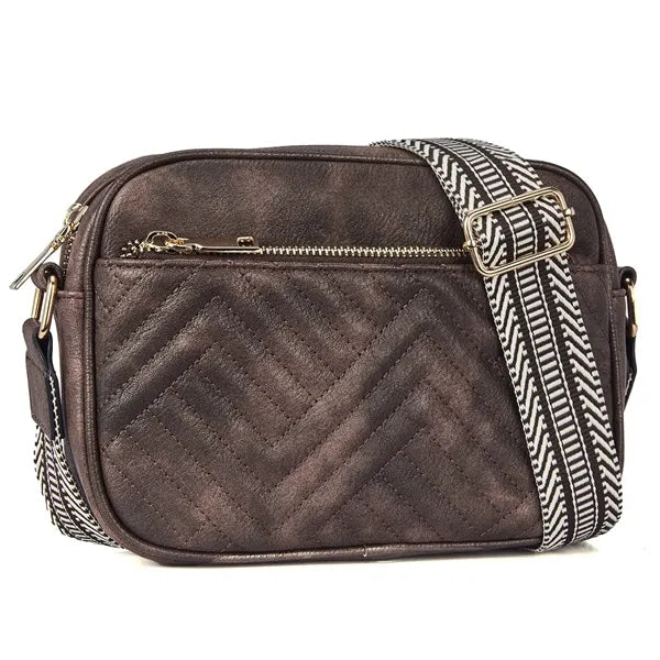 Vintage Quilted Crossbody Bag