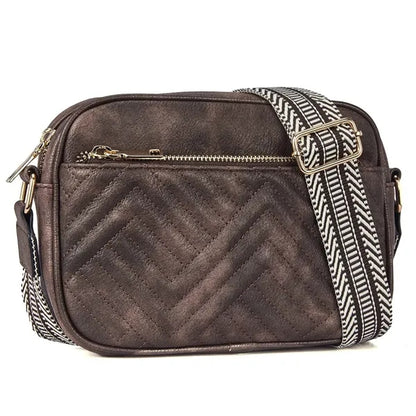 Vintage Quilted Crossbody Bag