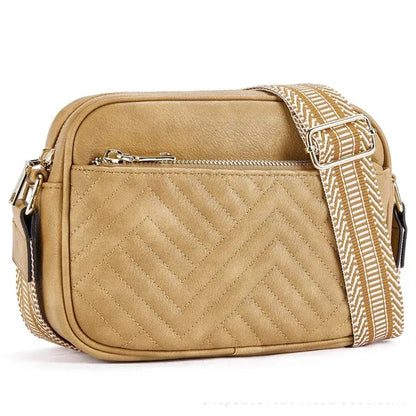Vintage Quilted Crossbody Bag