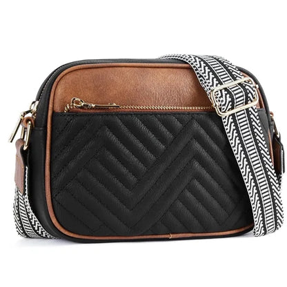 Vintage Quilted Crossbody Bag