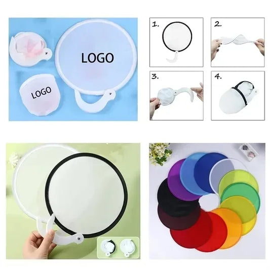 Folding Disc Fan With Handle