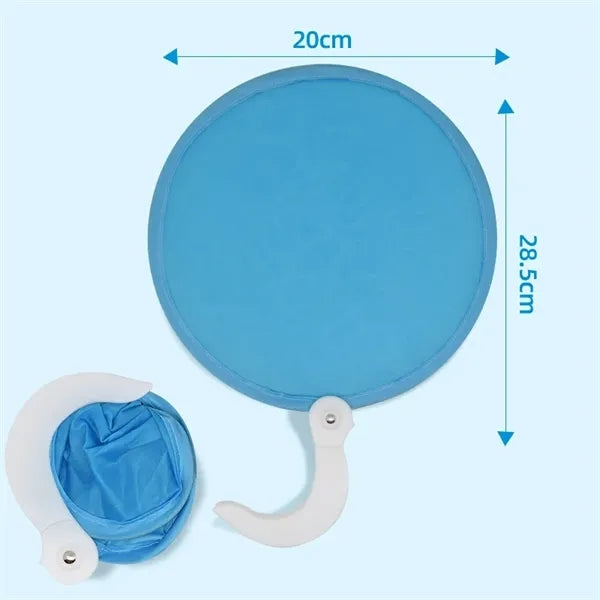 Folding Disc Fan With Handle