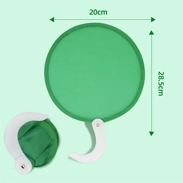 Folding Disc Fan With Handle