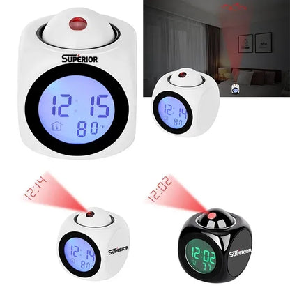 LED Projection Alarm Clock