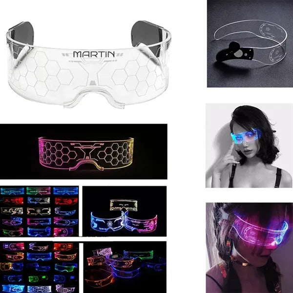 Futuristic LED Light Cool Glasses For Party