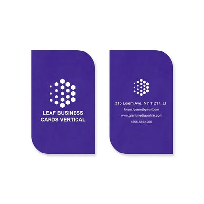 Leaf Business Cards - Vertical (2" x 3.5")