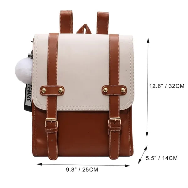 Women's Vintage Flap Backpack