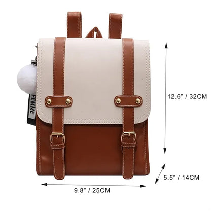 Women's Vintage Flap Backpack